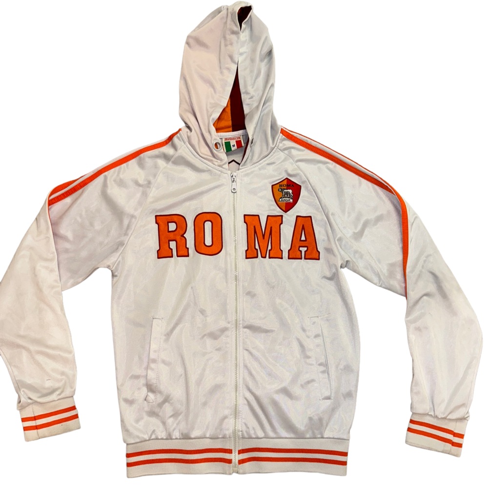 Roma jacket womens size medium white/orange brandon.com